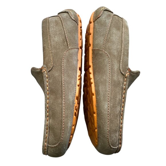 UGG Men’s Ascot Slippers Suede Leather Moccasin Loafers Shearling Lined Sz 8 - Picture 2 of 8